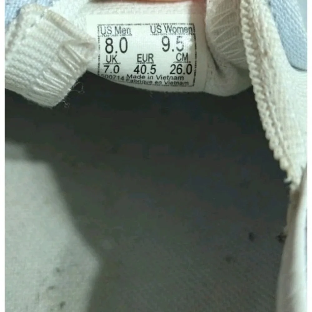 Vans Slip-On Stack Platform Shoes Mens 8 Womens 9.5 Light Blue Canvas